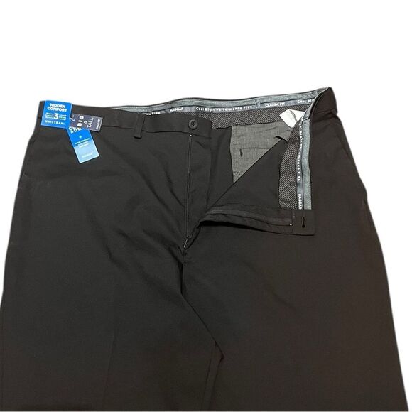 Haggar Black Classic Fit Cool Right Dress Pants, Size 44W X 32L, NWT - Picture 3 of 14
